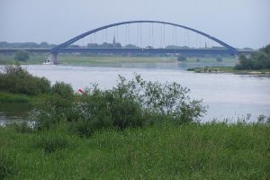 Blick auf die Elbbrücke